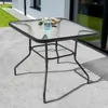 Gartentisch mit Tischplatte aus gehärtetem Glas, Schwarz Produktbild-Vorschau 2