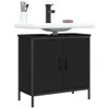 vidaXL Waschbeckenunterschrank Schwarz 60x30x60 cm Produktbild-Vorschau 2