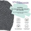 styleBREAKER Uni Grobstrick Beanie Mütze Slouch Passform, Produktbild-Vorschau 3