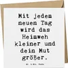 Mr. & Mrs. Panda Grußkarte Spruch Heimweh überwinden Mut - Produktbild-Vorschau 1