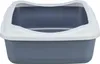 TRIXIE Katzentoilette Classic - lila/weiß - 37 × 15 × 48 cm Produktbild-Vorschau 2