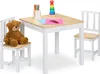 Relaxdays Kindersitzgruppe, 3-tlg., Kindertisch mit 2 Produktbild-Vorschau 1