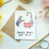 Mr. & Mrs. Panda Grußkarte Pinguin Beste Mami der Welt - Produktbild-Vorschau 2