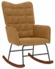 hojdacie kreslo vidaXL Brown Velvet Náhľad obrázku produktu 7