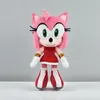 A plush toy of Amy Rose from Sonic the Hedgehog standing against a plain background. Produktbild-Vorschau