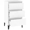 vidaXL Noční stolek bílý 40x35x70 cm Dřevěný materiál Náhled obrázku produktu 6