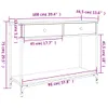 Konzolový stolík dub sonoma 100x34,5x75 cm kompozitné drevo Náhľad obrázku produktu 11