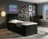 NORDELO Boxspringbett INCANTO 120x200 cm Schwarz Produktbild-Vorschau 1