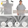 Frottee Badeponcho Damen Herren - Strandponcho 100% Produktbild-Vorschau 4