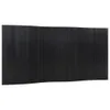 A black bamboo paravent is shown against a white background. Voir les images du produit
