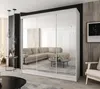 Moderner 3-türiger Schwebetürenschrank 230 × 205 cm – Weiß Produktbild-Vorschau 1