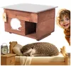 ECODECO Casetta per ricci resistente all'inverno con base a Anteprima dell’immagine prodotto 1