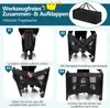 Przenośne łóżeczko COSTWAY Foldable Pack z 4 regulowanymi Podgląd zdjęcia produktu 3