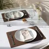 4er Set Platzsets - Abwaschbar - Lederlook - Kunstleder - Produktbild-Vorschau 4
