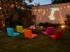 Klappbare Oxford Strandliege Hellblau – Tragbar Gartenliege, leichte Campingliege Produktbild-Vorschau