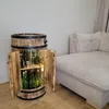 Bar in legno fatto in casa con illuminazione a LED e ante Anteprima dell’immagine prodotto 3