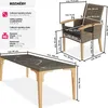TecTake 404862, Hnědá, 8 sedadlo/sedadel, Dospělí a děti, Náhled obrázku produktu 7