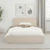 Polsterbett MARINI Einzelbett 90x200 cm in Beige - Bett Produktbild-Vorschau 2