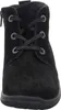 A close-up, front view of a black suede boot. Anteprima dell’immagine prodotto