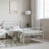 vidaXL Struttura letto con testiera e pediera in metallo Anteprima dell’immagine prodotto 2
