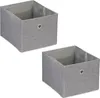 Relaxdays Aufbewahrungsbox, kleine Ordnungsbox aus Stoff, Produktbild-Vorschau 1