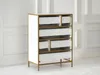 Kommode MAIRA, weiß/gold, 6 Schubladen, 70 cm breit, 96 cm Produktbild-Vorschau 4