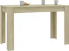 A light brown wooden dining table against a white background. Anteprima dell’immagine prodotto