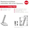 Hailo T80 Aluminium Telescoopladder 9 Treden 94-264 cm Anteprima dell’immagine prodotto 19