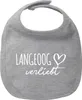 Huuraa Baby Lätzchen Langeoog verliebt Heather Grey Produktbild-Vorschau 1