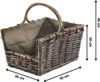 Kobolo Kaminholzkorb Rattan mit abnehmbaren Stoff | Produktbild-Vorschau 4