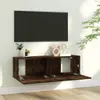 vidaXL TV nástenná skrinka Smoked Oak 100x30x30 cm Materiál Náhľad obrázku produktu 3