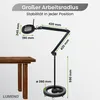 Lumeno 861XSW Lupenleuchte/Arbeitsplatzlampe 60 LEDs ovale Produktbild-Vorschau 3