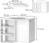 Commode à langer Vicco Kristian Blanc 85x77.3cm avec porte Voir les images du produit 7