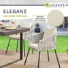 Juskys Rope Stühle 2er Set - Gartenstühle mit Seilgeflecht Produktbild-Vorschau 3