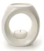 Lampe d'aromathérapie en céramique blanc crème Voir les images du produit 1