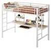 Hochbett 90x200 cm mit Schreibtisch, 2 Bücherregalen und Produktbild-Vorschau 5