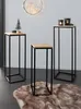 3x Beistelltisch "Modern" aus Holz & Metall, Satztische, Produktbild-Vorschau 1