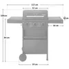 Gasgrill COMPACT 3+0, 3 Hauptbrenner, 7 KW, Grillfläche Produktbild-Vorschau 3