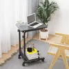 Laptoptisch mit Rollen und Bremsen Beistelltisch Produktbild-Vorschau 2