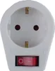 Adapter Steckdose weiß Steckdose mit Schalter Produktbild-Vorschau 1