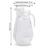 Wasserkrug 2 L aus Acryl mit Glasdeckel – Saftkanne für Produktbild-Vorschau 3