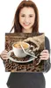 Wanduhr aus Glas mit Motiv Kaffee Geniessen- 30 x 30 cm - Produktbild-Vorschau 4