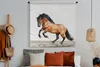 MuchoWow® Wandteppich Wandbehang Pferd - Tiere - Weiß - Produktbild-Vorschau 4