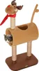 A cat tree designed to look like a reindeer, with a cat peeking out of a tunnel. Produktbild-Vorschau