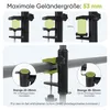 Sekey Sonnenschirm 200 x 125 cm Rechteckig Balkonschirm mit Produktbild-Vorschau 4