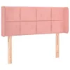 vidaXL LED Kopfteil Rosa 93x16x78/88 cm Samt Produktbild-Vorschau 3