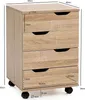 FineBuy Rollcontainer Sonoma Holz 40x60x40cm Produktbild-Vorschau 3