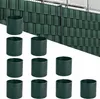 LZQ 10 Stück Sichtschutzstreifen Hart PVC 2,5m x 19cm Produktbild-Vorschau 1
