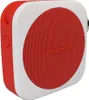A red and white portable Bluetooth speaker. Produktbild-Vorschau