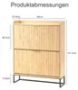 FCH Schuhschrank, Schuhregal, 2 Kippeimer, Gittertür, Produktbild-Vorschau 7